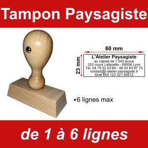 Tampon éco Paysagiste 6 lignes