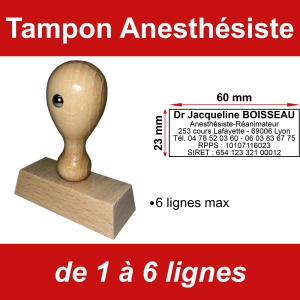 Tampon éco Anesthésiste 6 lignes