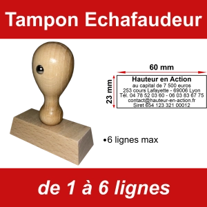 Tampon éco Echafaudeur 6 lignes