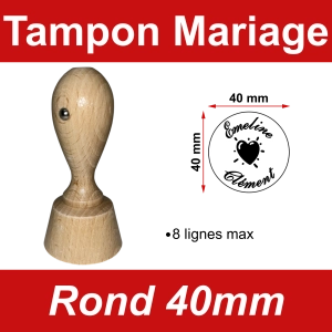 Tampon Bois spécial Mariage