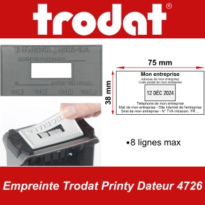 Empreinte Trodat Printy Dateur 4726