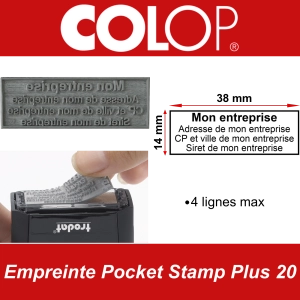 Empreinte Colop Pocket Stamp Plus 20