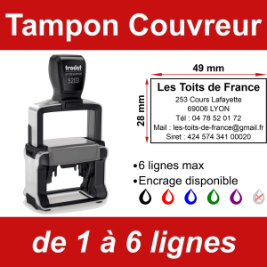 Tampon professionnel Couvreur 6 lignes