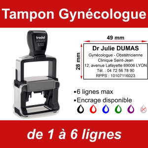 Tampon professionnel Gynécologue 6 lignes