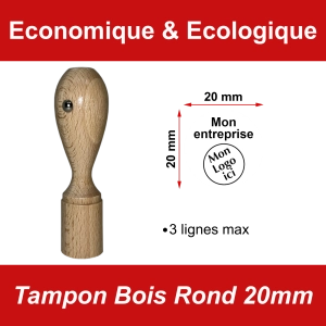 Tampon Bois Rond 20mm