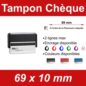Tampon chèque "A l'ordre de"