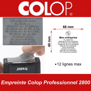 Empreinte Colop Professionnel 2800