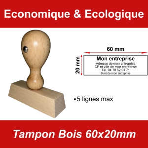 Tampon Bois 60x20mm