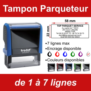 Tampon Parqueteur 7 lignes