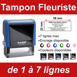Tampon Fleuriste 7 lignes