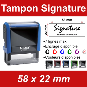 Tampon Signature 58x22mm