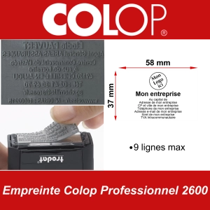 Empreinte Colop Professionnel 2600