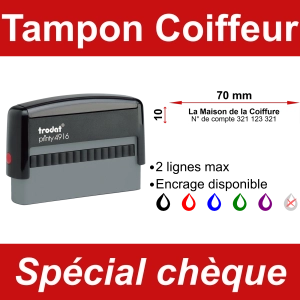 Tampon chèque Coiffeur
