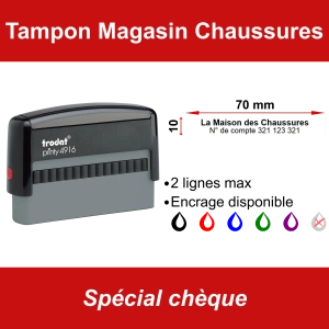 Tampon chèque Magasin Chaussures