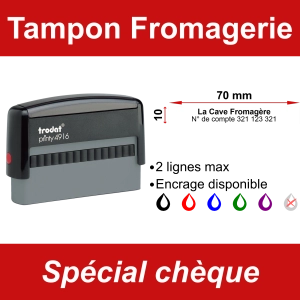 Tampon chèque Fromagerie