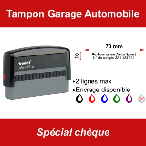 Tampon chèque Garage Automobile