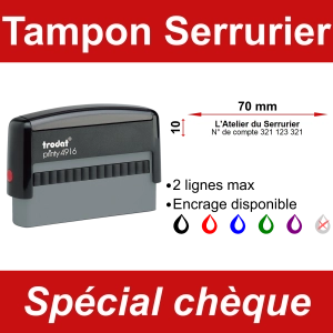 Tampon chèque Serrurier