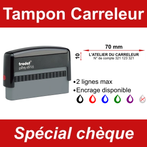 Tampon chèque Carreleur