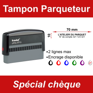 Tampon chèque Parqueteur
