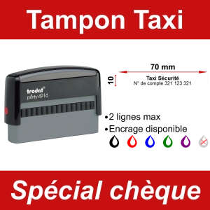 Tampon chèque Taxi