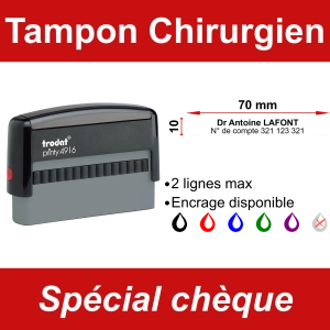 Tampon chèque Chirurgien