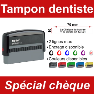 Tampon chèque dentiste