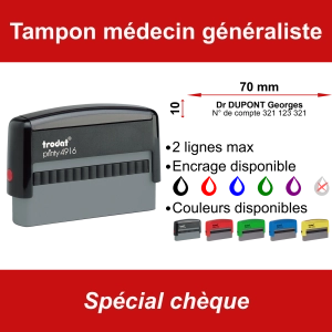 Tampon chèque médecin généraliste