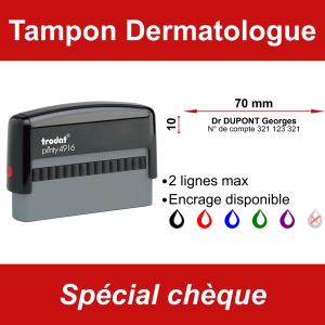Tampon chèque Dermatologue