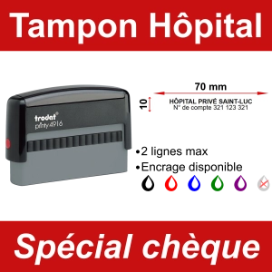 Tampon chèque Hôpital