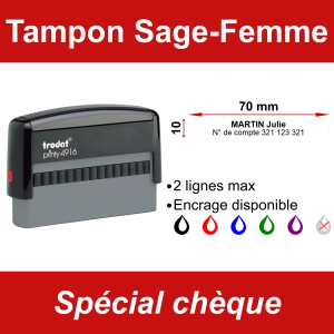 Tampon chèque Sage-femme