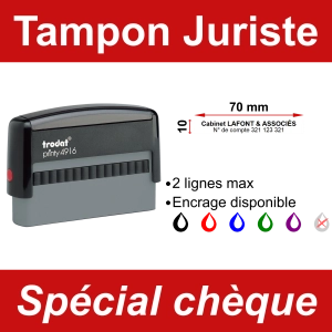 Tampon chèque Juriste