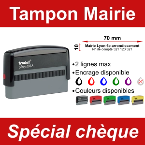 Tampon chèque mairie
