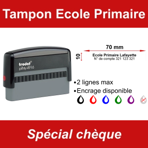 Tampon chèque Ecole Primaire
