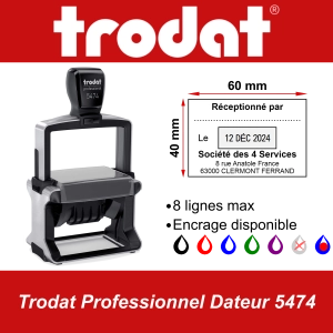Trodat Professionnel Dateur 5474