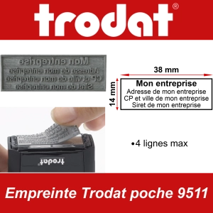 Empreinte Trodat poche 9511