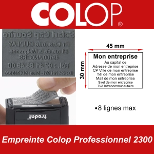 Empreinte Colop Professionnel 2300