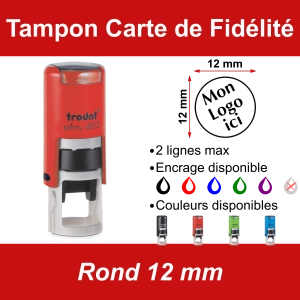Tampon Carte de Fidélité Rond