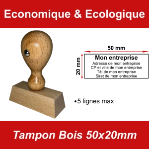 Tampon Bois 50x20mm