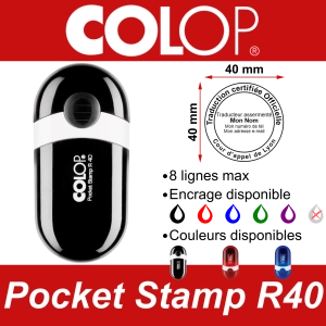 Tampon de poche Colop Pocket Stamp R40