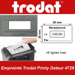 Empreinte Trodat Printy Dateur 4729