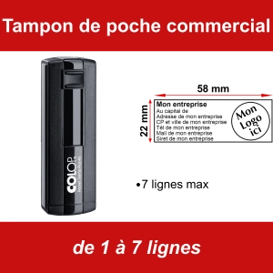 Tampon de poche commercial