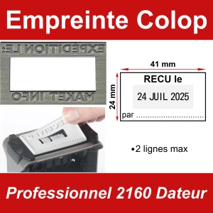 Empreinte Colop Professionnel 2160 Dateur