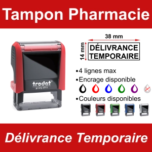 Tampon Pharmacie Délivrance Temporaire