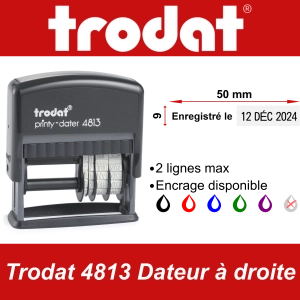 Trodat 4813 Dateur à droite