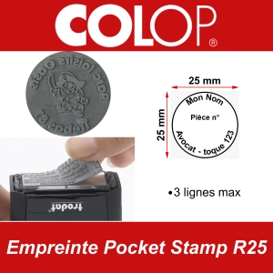 Empreinte Colop Pocket Stamp R25