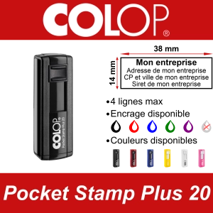 Tampon de poche Colop Pocket Stamp Plus 20