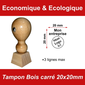 Tampon Bois carré 20x20mm