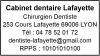 Tampon professionnel dentiste 6 lignes empreinte