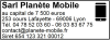 Tampon éco Magasin Téléphonie 6 lignes/logo empreinte