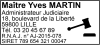 Tampon professionnel Administrateur Judiciaire 7 lignes/logo empreinte